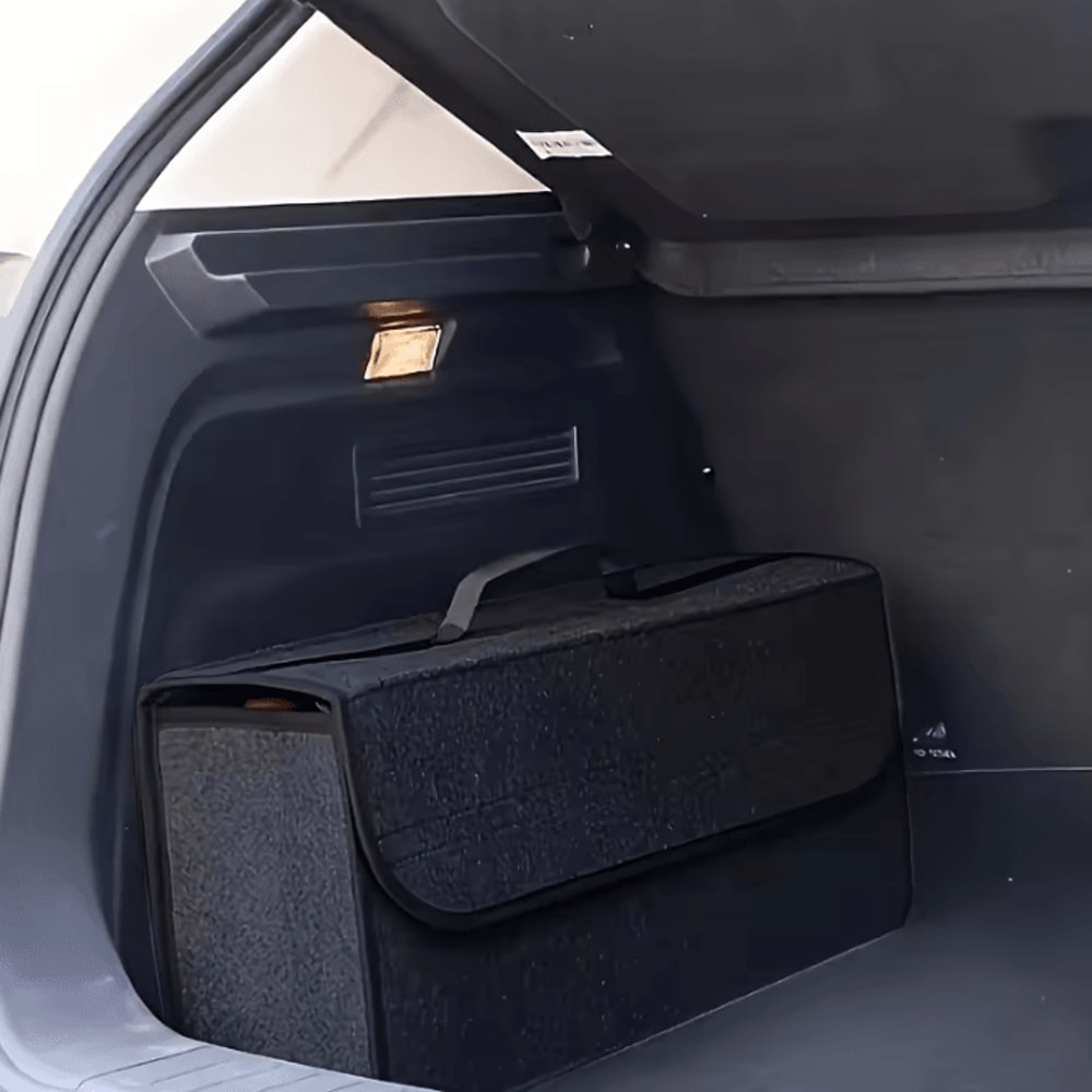 Large Felt Car Trunk Organizer Storage Box For SUV Sedan Truck 2