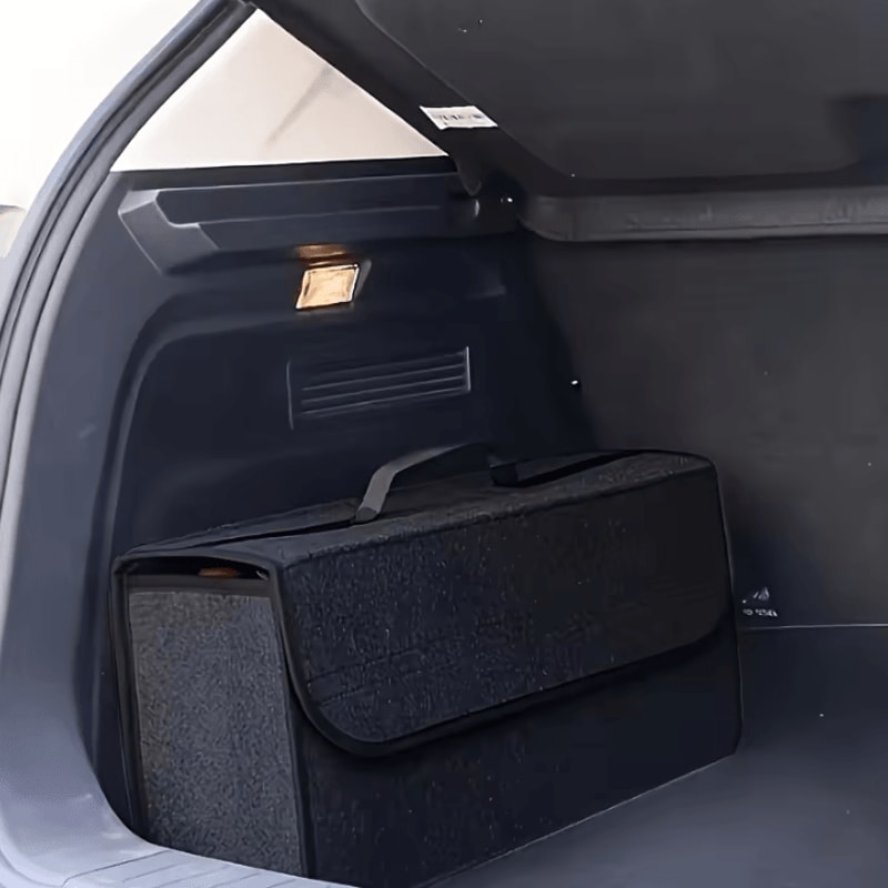 Large Felt Car Trunk Organizer Storage Box For SUV Sedan Truck 2