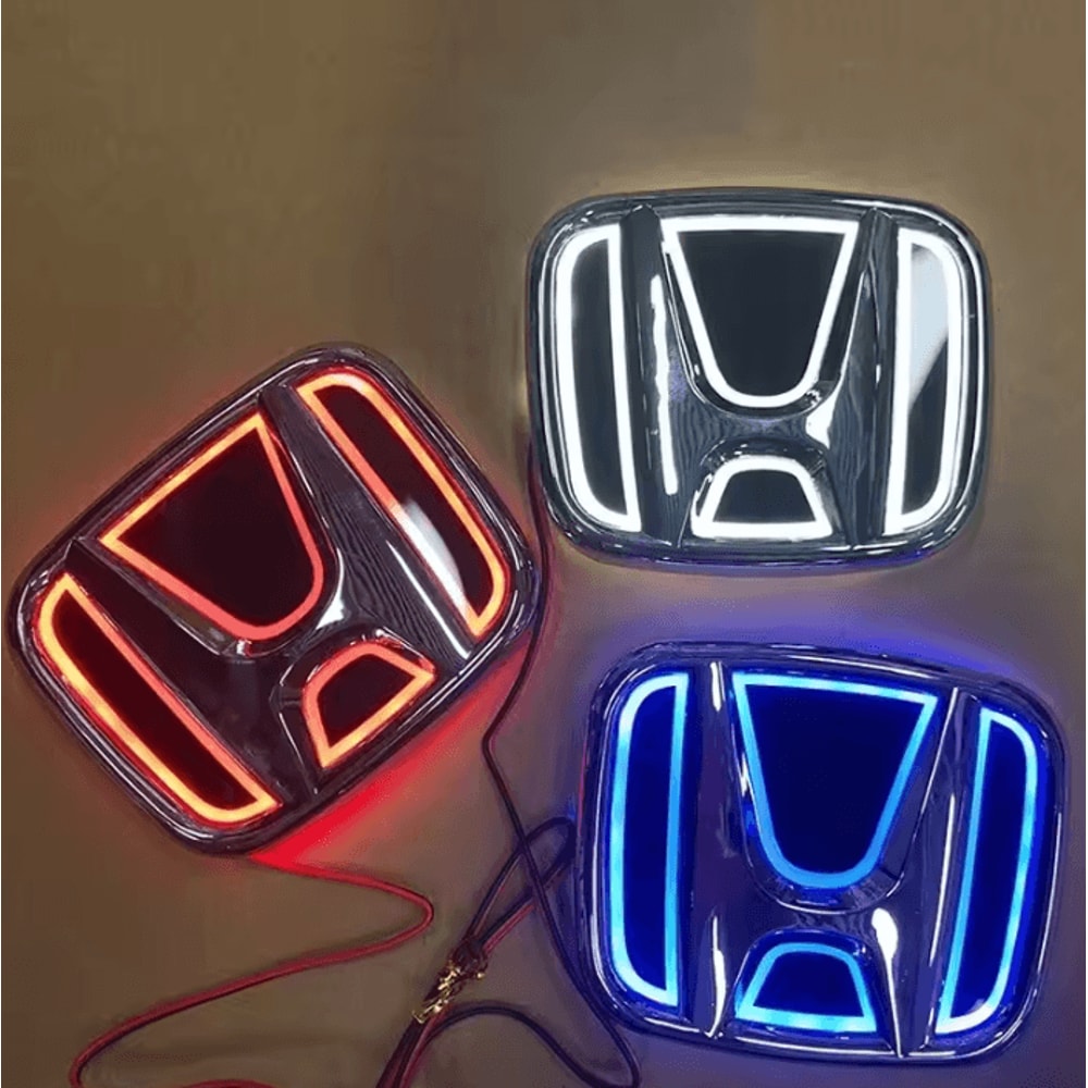 5D LED Honda Emblem Light Badge For Civic Accord CRV 0