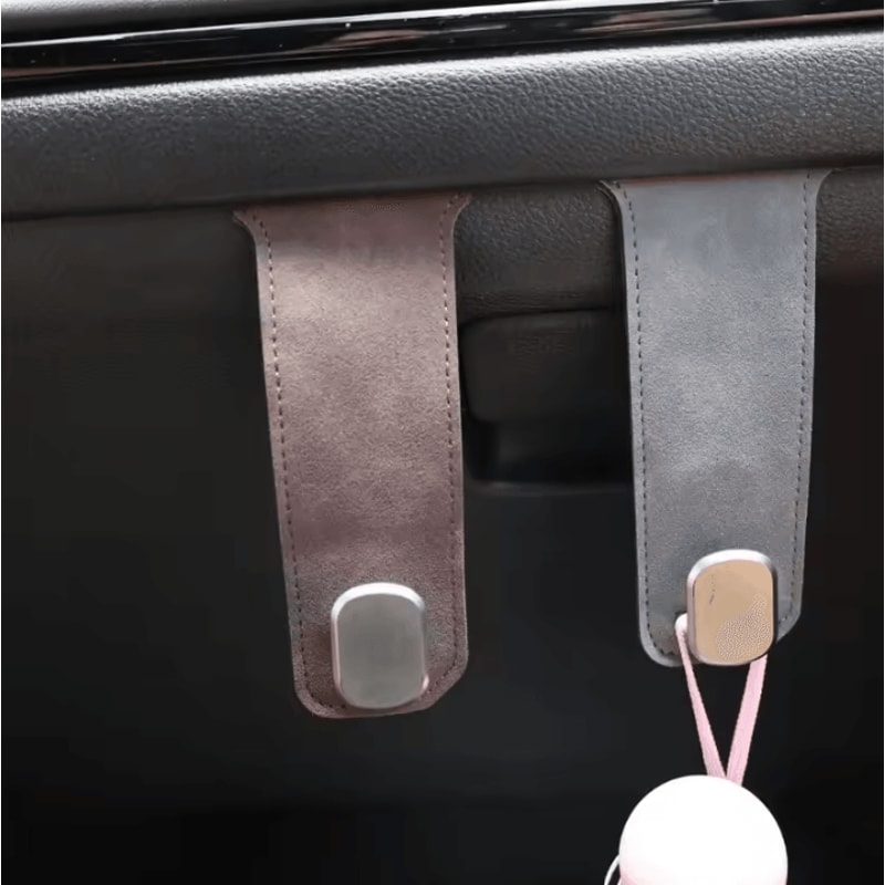Luxury Leather Car Glove Box Hook Organizer For Bags Essentials 1