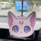 Pink Cute Cat Freesia English Pear Hanging Car Air Freshener 4