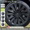 19Inch Matte Black Turbine Wheel Covers For Tesla Model Y 4PCS Set 0