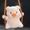 Cute Pink Swing Pig Rearview Mirror Car Pendant 1