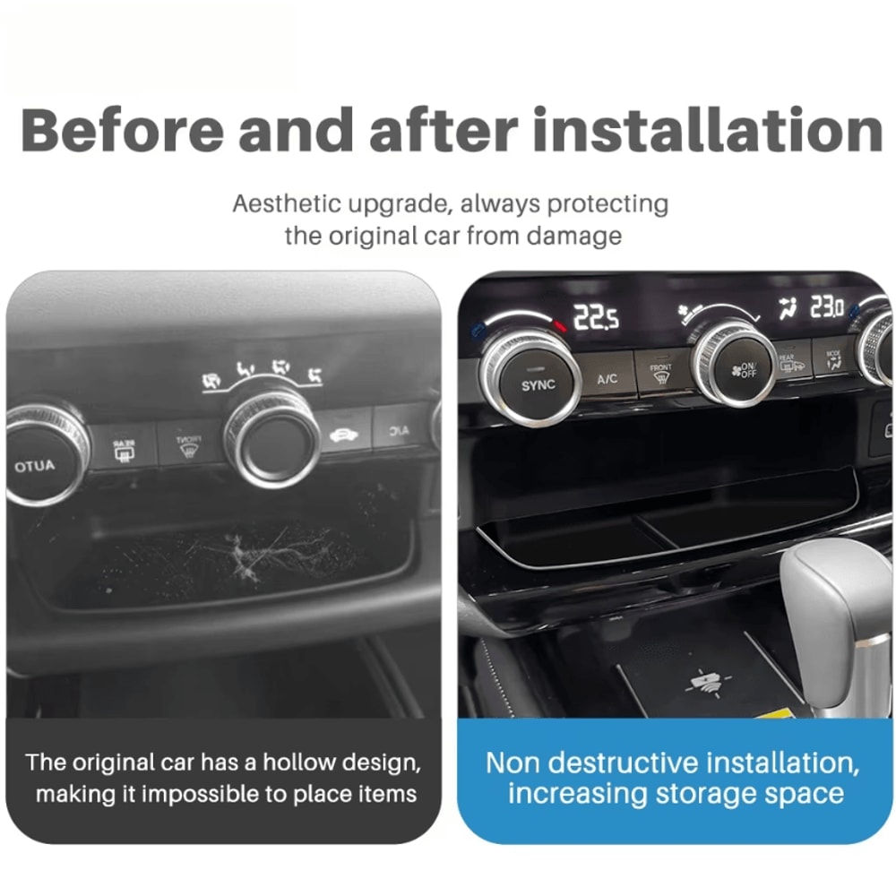 Hidden Center Console Organizer For Honda Vezel HRV 2025 1