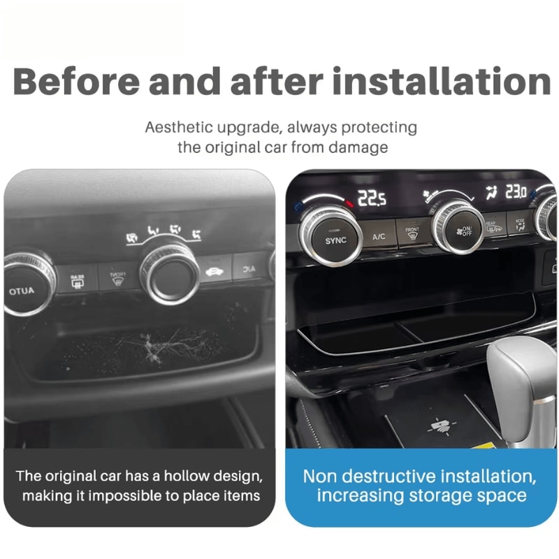 Hidden Center Console Organizer For Honda Vezel HRV 2025 1