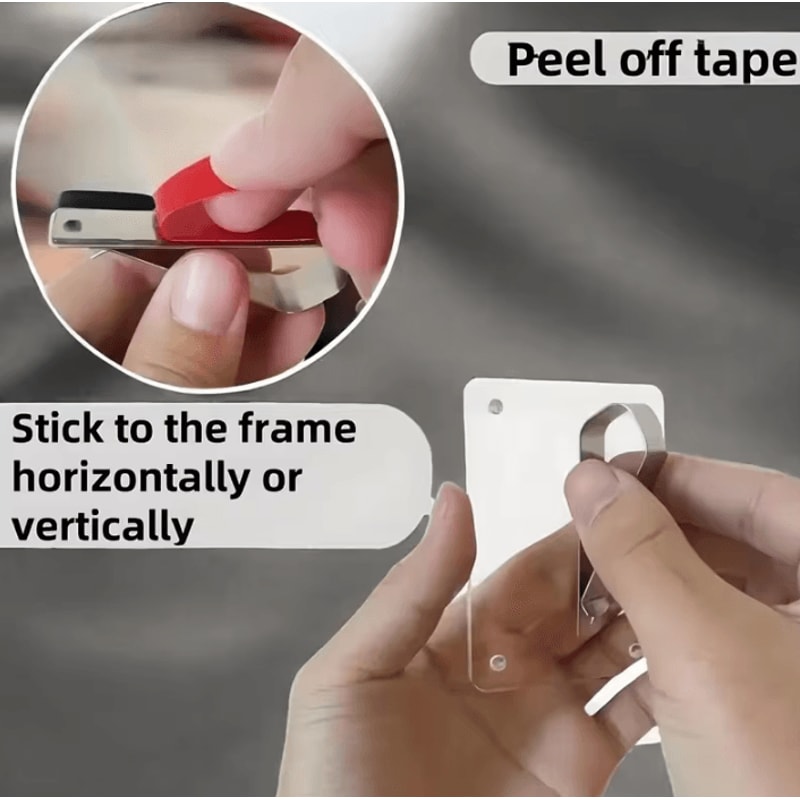 Magnetic Polaroid Car Visor Photo Clip Holder 2