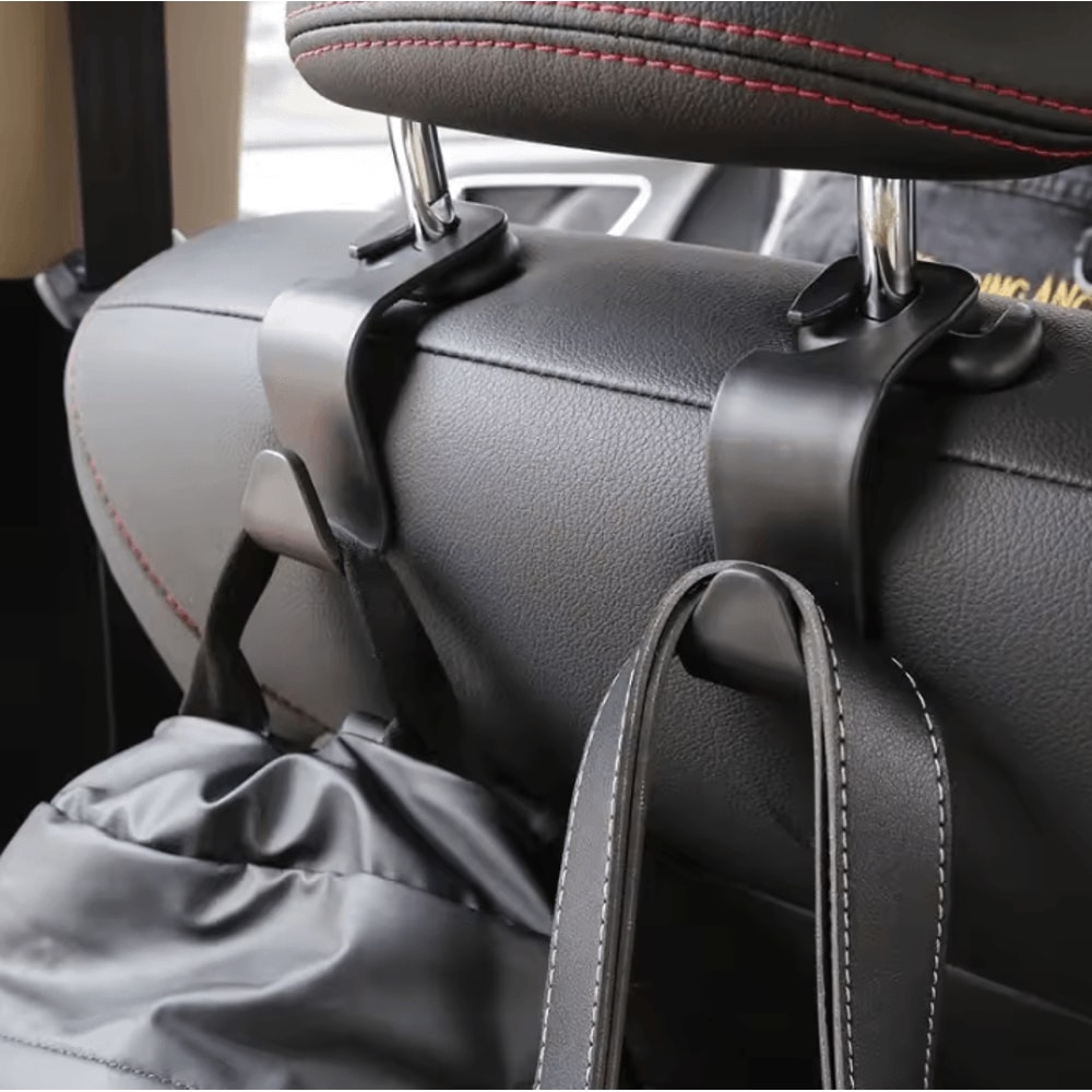 Universal HeavyDuty Car Headrest Hooks For Bags Storage 0