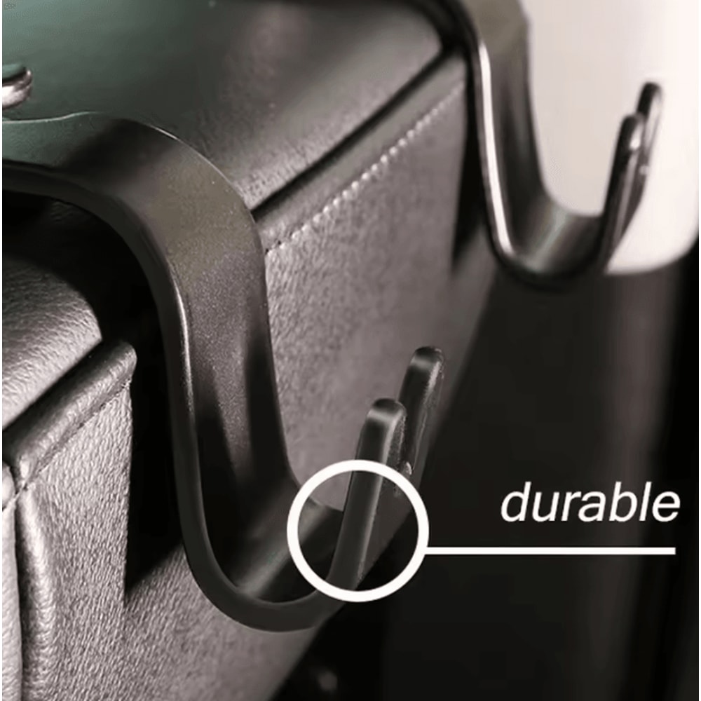 Universal HeavyDuty Car Headrest Hooks For Bags Storage 1