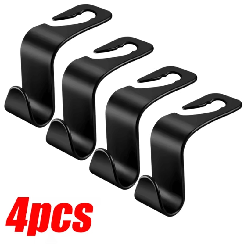Universal HeavyDuty Car Headrest Hooks For Bags Storage 5