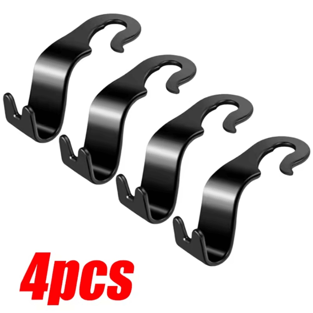 Universal HeavyDuty Car Headrest Hooks For Bags Storage 9