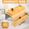 FoldEase Sofa Arm Tray Foldable Couch Arm Table For Snacks Drinks Remote Storage 4