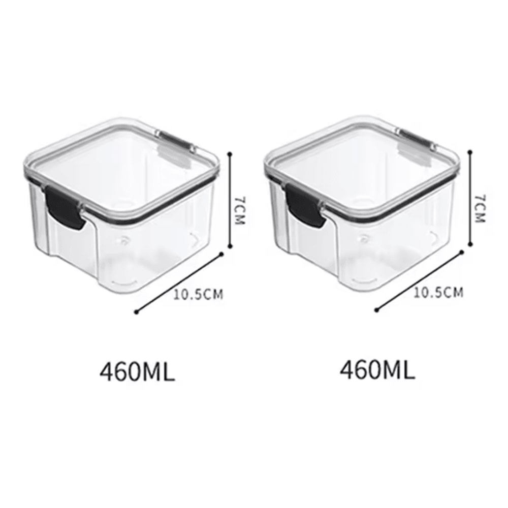 ClearStack Airtight Food Storage Containers 5Piece Stackable Pantry Storage Set For Grains Snacks 2
