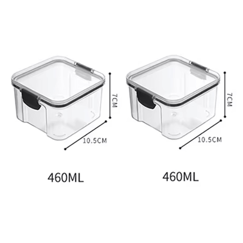 ClearStack Airtight Food Storage Containers 5Piece Stackable Pantry Storage Set For Grains Snacks 2