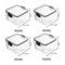 ClearStack Airtight Food Storage Containers 5Piece Stackable Pantry Storage Set For Grains Snacks 3
