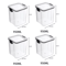 ClearStack Airtight Food Storage Containers 5Piece Stackable Pantry Storage Set For Grains Snacks 9