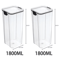 ClearStack Airtight Food Storage Containers 5Piece Stackable Pantry Storage Set For Grains Snacks 13
