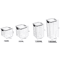 ClearStack Airtight Food Storage Containers 5Piece Stackable Pantry Storage Set For Grains Snacks 15