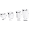ClearStack Airtight Food Storage Containers 5Piece Stackable Pantry Storage Set For Grains Snacks 15