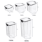 ClearStack Airtight Food Storage Containers 5Piece Stackable Pantry Storage Set For Grains Snacks 16