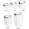 ClearStack Airtight Food Storage Containers 5Piece Stackable Pantry Storage Set For Grains Snacks 16