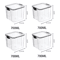 ClearStack Airtight Food Storage Containers 5Piece Stackable Pantry Storage Set For Grains Snacks 6