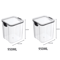 ClearStack Airtight Food Storage Containers 5Piece Stackable Pantry Storage Set For Grains Snacks 8