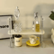 CrystalTier Acrylic Makeup Organizer Rack Modern Desktop Cosmetic Storage Shelf For Perfumes Skinc 1
