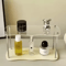 CrystalTier Acrylic Makeup Organizer Rack Modern Desktop Cosmetic Storage Shelf For Perfumes Skinc 4