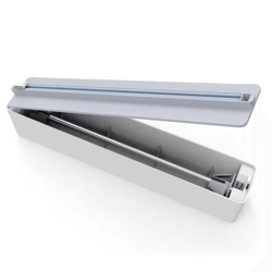 wrapease 3-in-1 wall mounted wrap dispenser – plastic wrap cutter & paper towel holder for foil, cling film & kitchen or