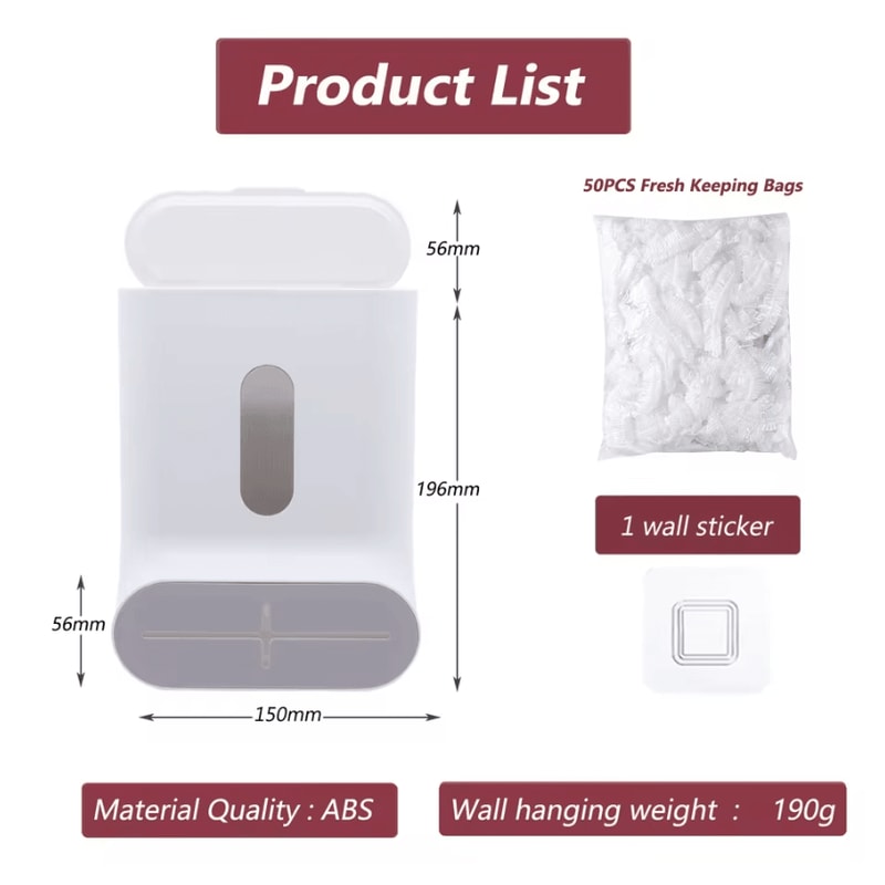 WrapEase 3in1 Wall Mounted Wrap Dispenser Plastic Wrap Cutter Paper Towel Holder For Foil Cling F 5
