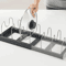 SteelFlex Expandable Kitchen Cabinet Organizer Adjustable Cookware Storage Rack With 6 Shelves For 2