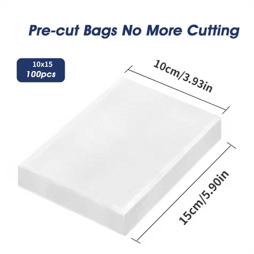 FreshShield Textured Vacuum Sealer Bags Commercial Food Vacuum Storage Bags For Meat Vegetables L 3