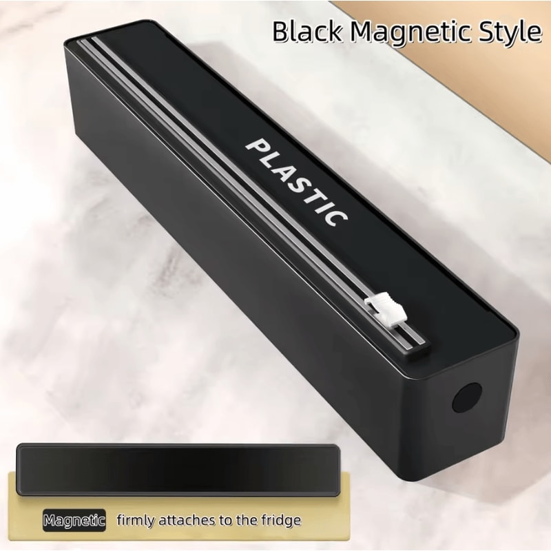 WallMounted Cling Film Dispenser With Cutter For Plastic Wrap Foil 4