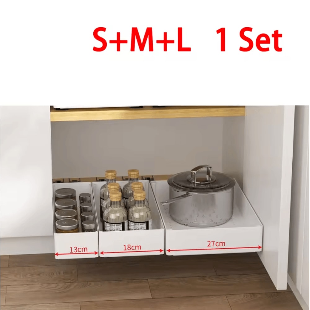 SpaceSlide Under Sink Organizer PullOut Cabinet Storage Rack 5