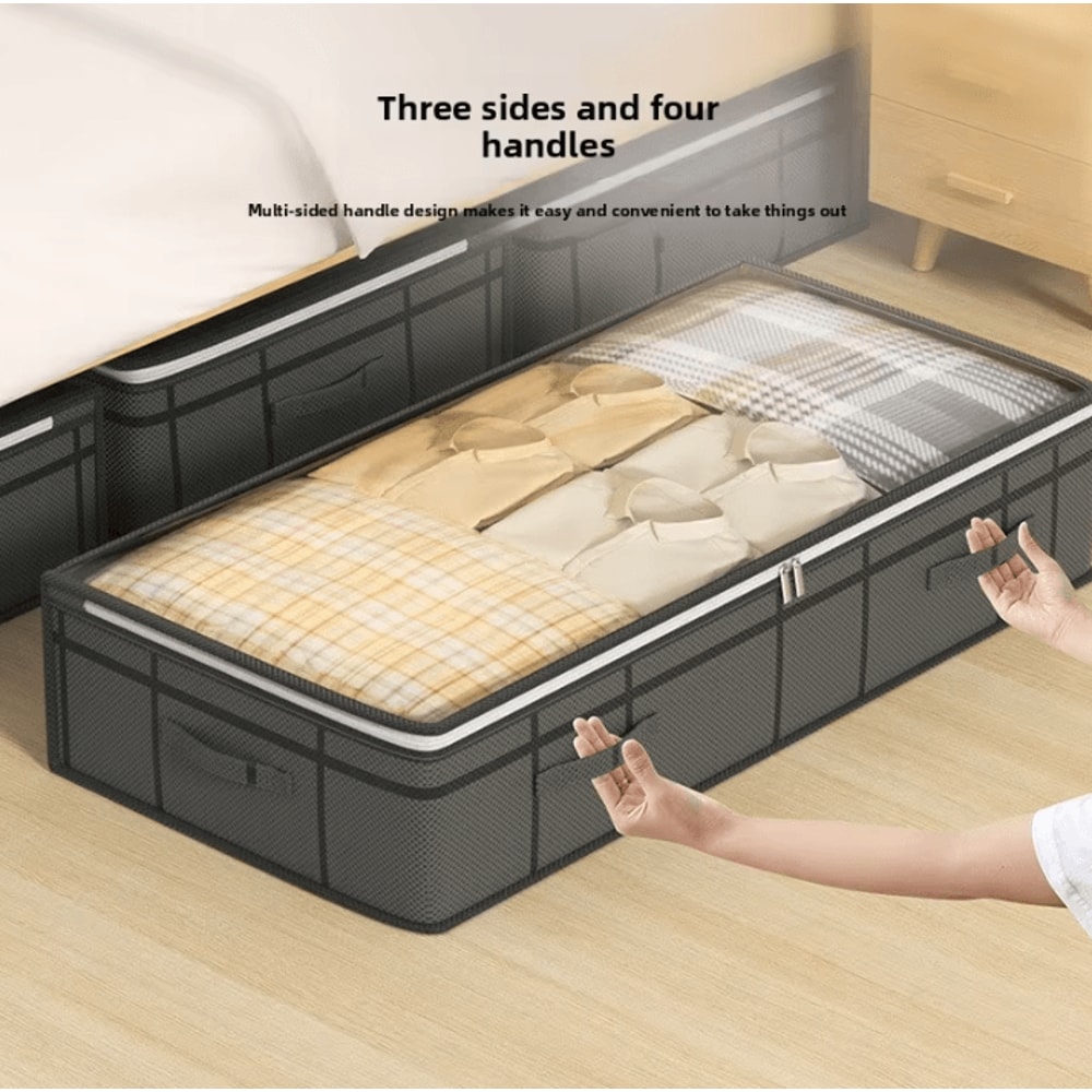 SpaceNest Underbed Storage Bag Foldable Quilt Organizer 1