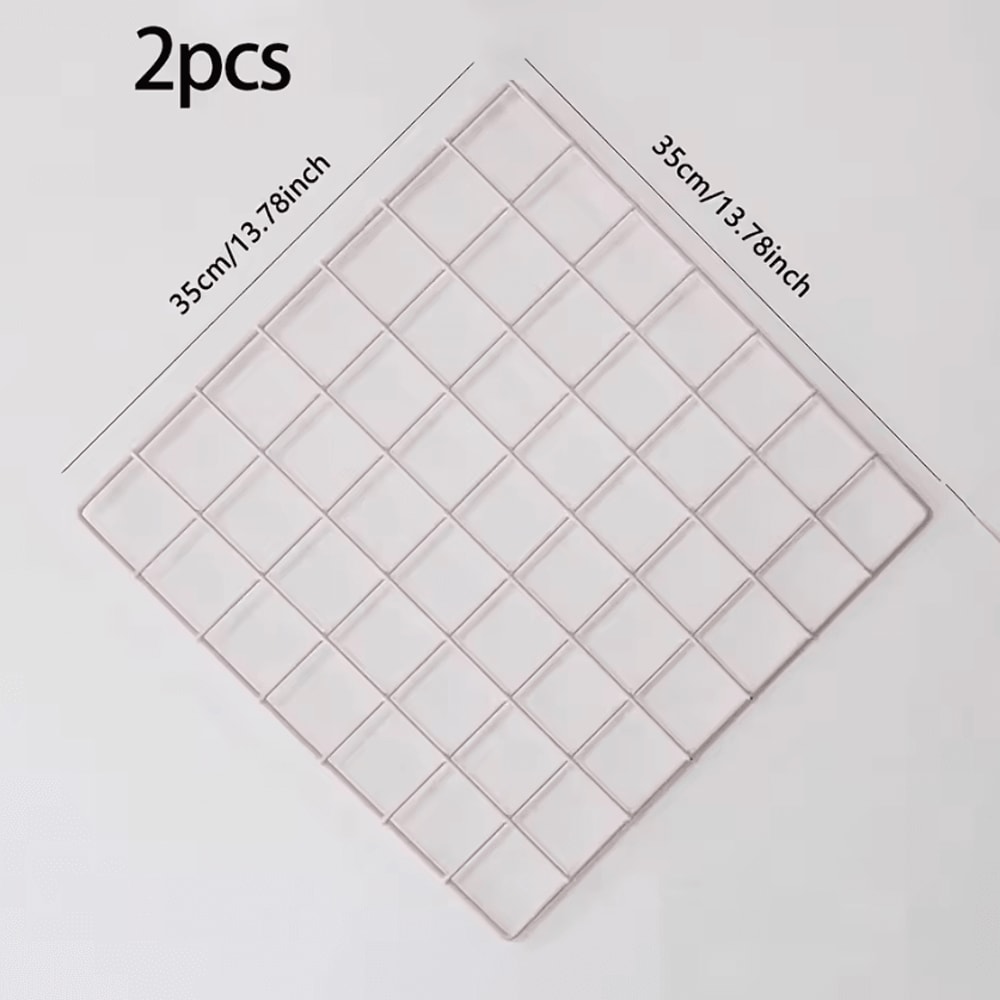 Modern Photo Wall Grid Panel Decorative Metal Display Rack 3
