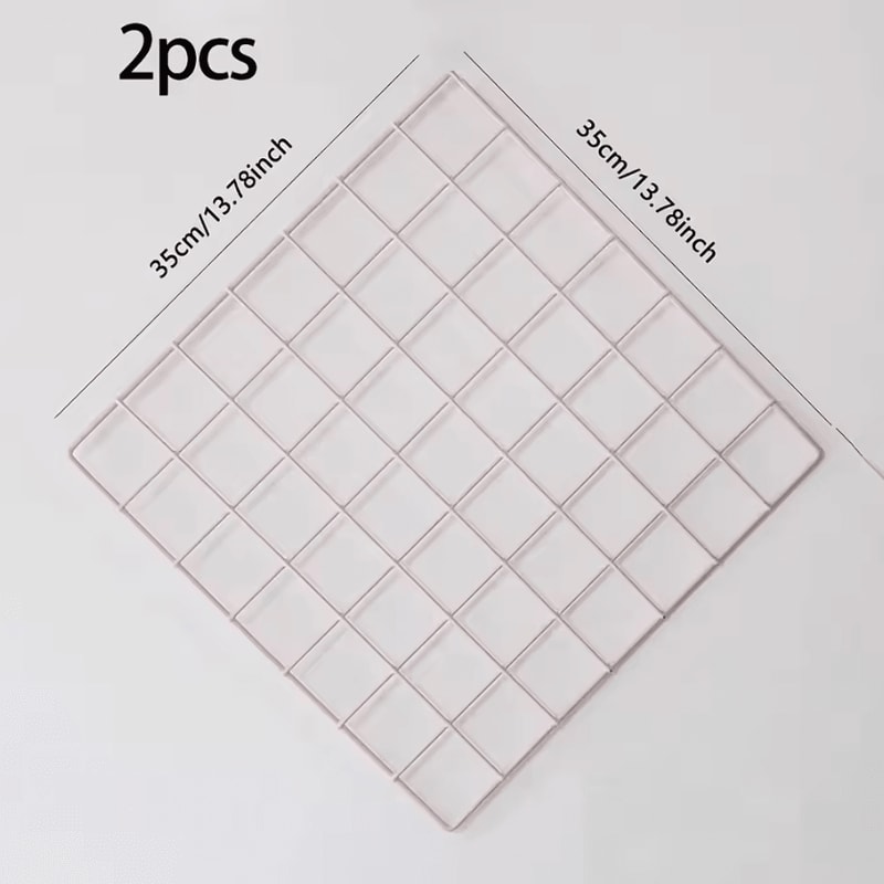 Modern Photo Wall Grid Panel Decorative Metal Display Rack 3