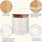 PureSeal Glass Spice Jars Set Airtight Bamboo Spice Containers 3