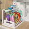SlideNest Under Sink Storage Rack Set Sliding Drawer Organizer 3
