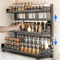 SpiceStack Pro 3Tier Spice Rack Organizer Adjustable Kitchen Storage Shelf 0