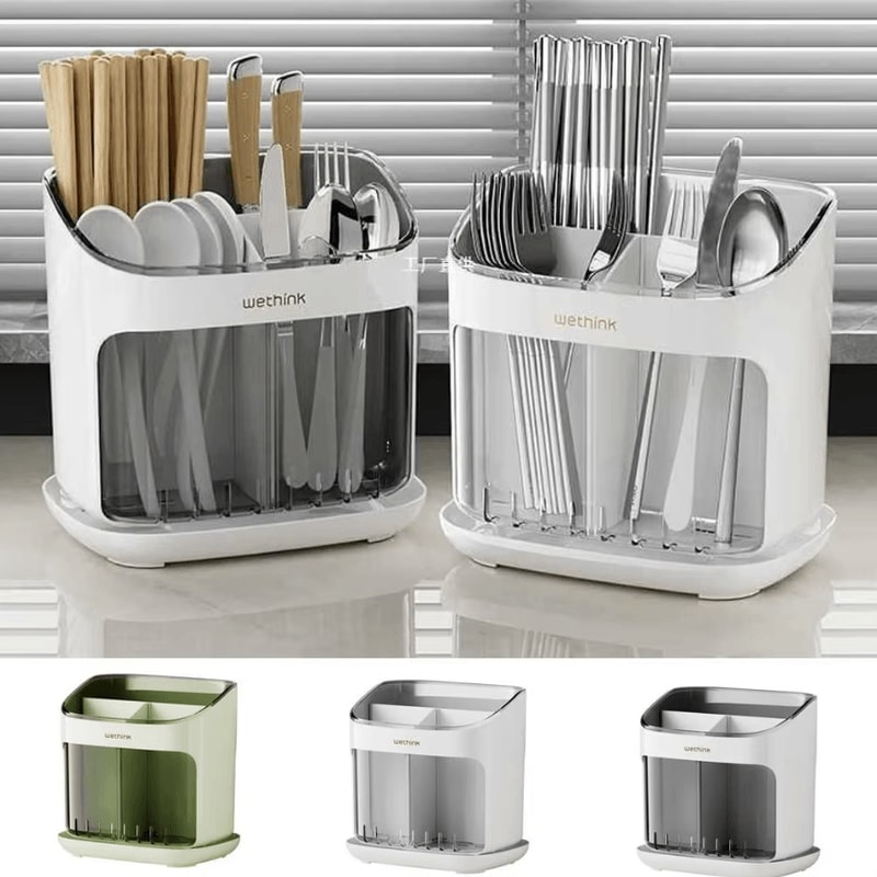 DryNest Chopstick Holder Rack Multifunction Kitchen Utensil Organizer 0