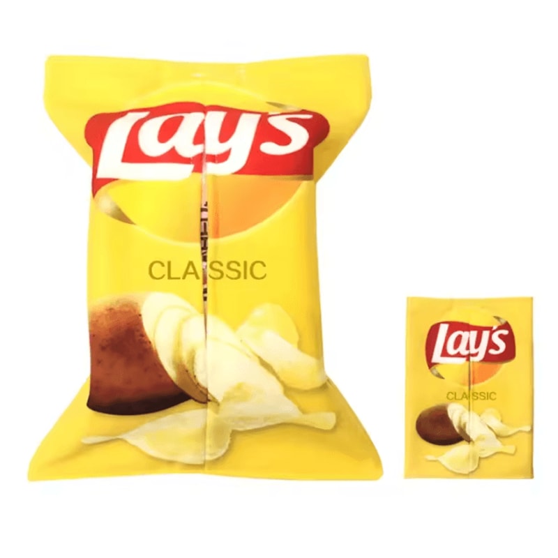 CrunchCover Potato Chip Tissue Box Cover Novelty Fabric Tissue Holder 4