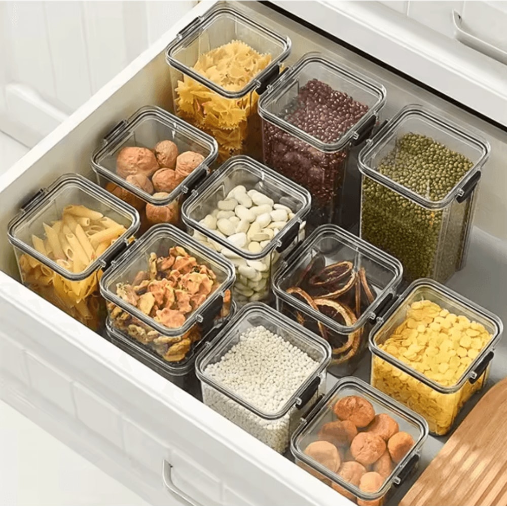 ClearSeal Stackable Food Storage Box Airtight Kitchen Organizer 1