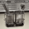 LuxeDrain WallMounted Cutlery Organizer Stainless Steel Utensil Drying Rack 2