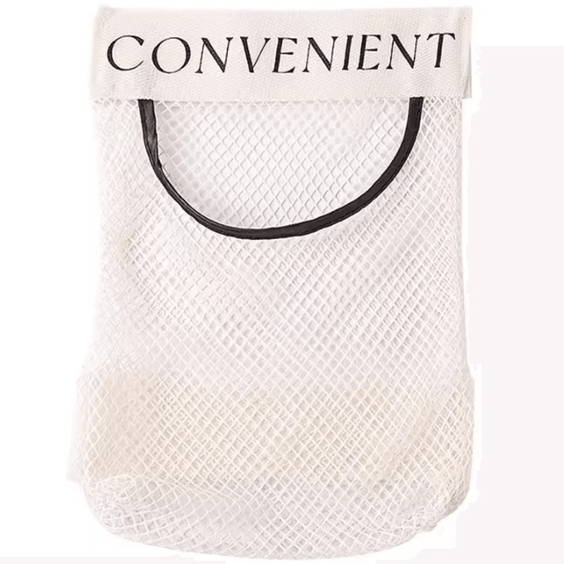 WallMounted Mesh Trash Bag Organizer Kitchen Storage Net 2