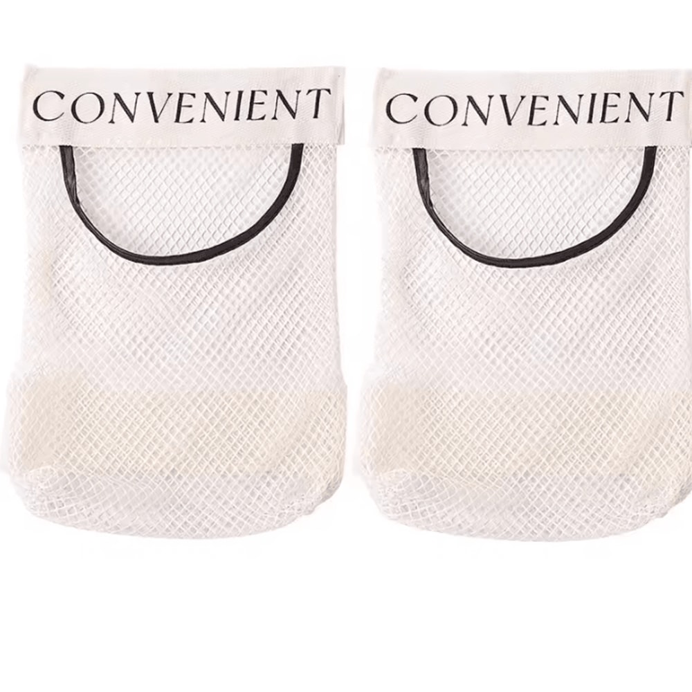 WallMounted Mesh Trash Bag Organizer Kitchen Storage Net 3