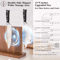 WXCOO Acacia Wood Magnetic Knife Block Holder 2