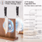 WXCOO Acacia Wood Magnetic Knife Block Holder 2