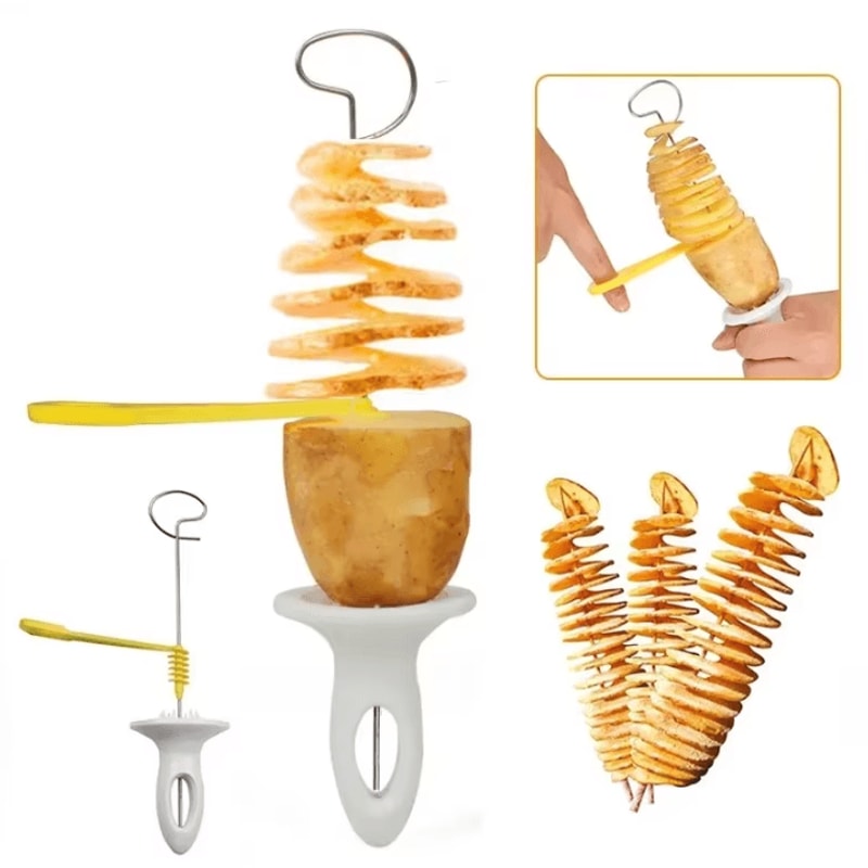 Whirlwind Potato Spiral Cutter Tornado Potato Slicer 0