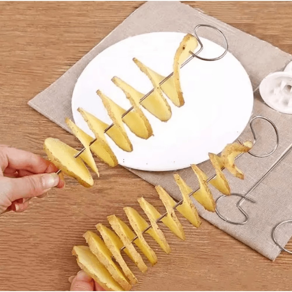Whirlwind Potato Spiral Cutter Tornado Potato Slicer 4